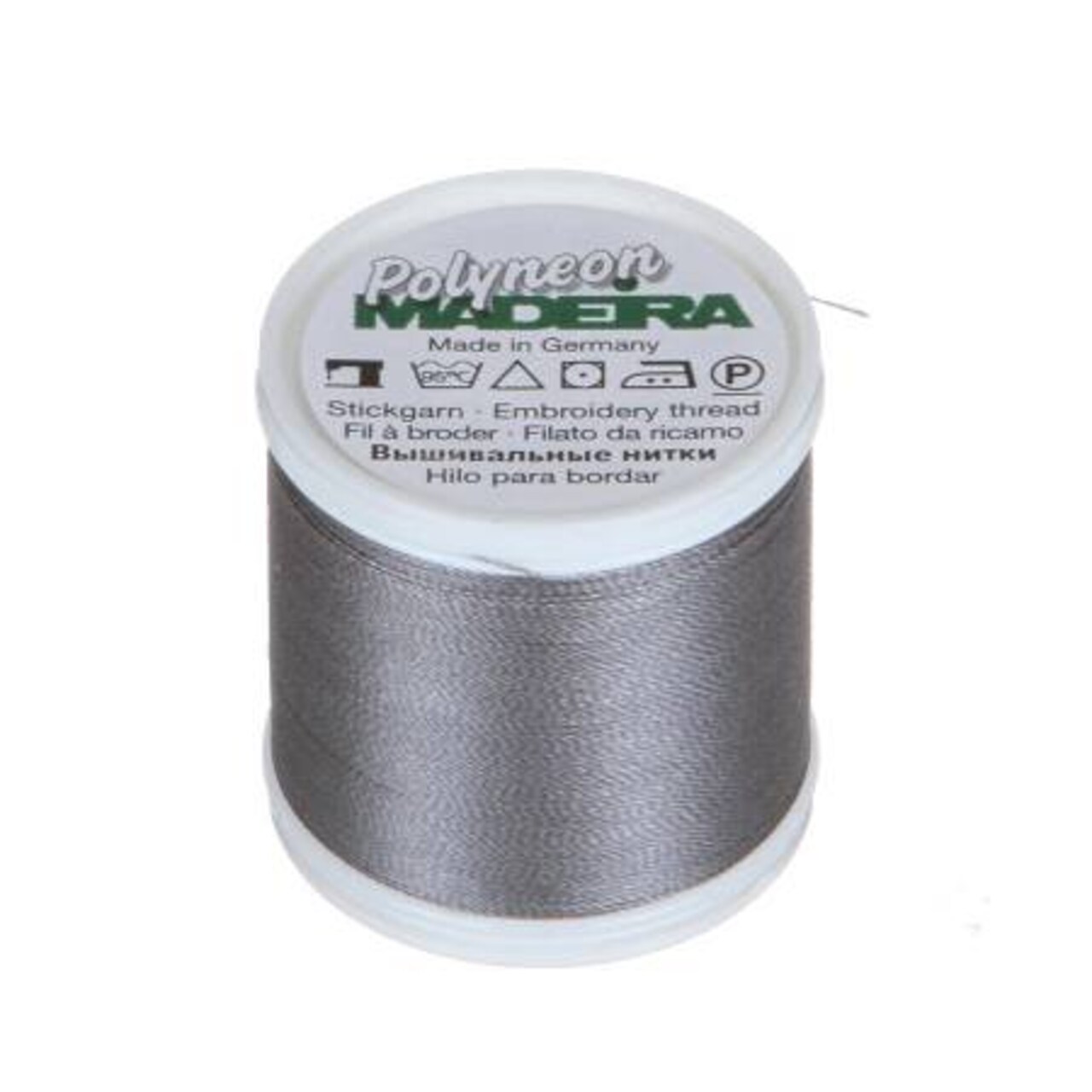 Polyneon Machine Embroidery Thread -- 440 yards spool -- Polished Pewter Color -- Ref. # 1918 by Madeira®